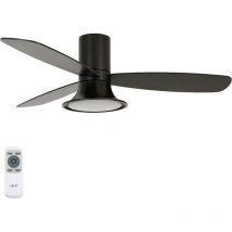 Energiespar Deckenventilator Flusso Schwarz mit led