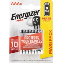 Energizer E92 AAA Max Batteries Pack of 8 12100