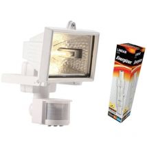 Energizer Powermaster 120W Eco Halogen PIR White Floodlight
