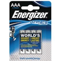 Energizer 632965 Ultimate AAA DFB4 Lith Batteries (Pack-4)