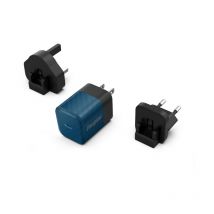 Ultimate – Multiplug eu/uk/us GaN usb-c 20W pd Wandladegerät (blau) - Energizer