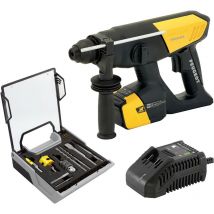 Peugeot Outillage - EnergyPunch-18VBL - Marteau perfo brushless 18V, 1 batterie Li-Ion 5,0Ah, 2,2 j, sds+, malette 21 pcs sds -Garantie 3 ans, sav++