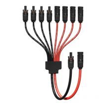 Enernova - y Type Connecteur Solar, 4mm²-6mm² y Connecteurs Câble Solaire, IP68 Étanche Câble Panneau Solaire, 30A DC1500V pour Panneaux Connectés en