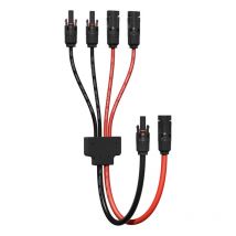 Y Type Connecteur Solar, 4mm²-6mm² y Connecteurs Câble Solaire, IP68 Étanche Câble Panneau Solaire, 30A DC1500V pour Panneaux Connectés en Parallèle