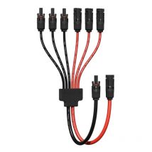 Enernova - y Type Connecteur Solar, 4mm²-6mm² y Connecteurs Câble Solaire, IP68 Étanche Câble Panneau Solaire, 30A DC1500V pour Panneaux Connectés en