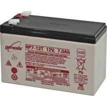 Enersys Genesis Np7-12-wt Vrla Agm Batterie 12 V 7 Ah