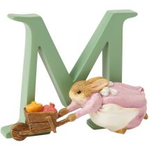 Enesco A5005 Beatrix Potter Cecily Parsley con la lettera m, Statuetta