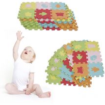 Skecten - Hofuton Enfants Puzzle Tapis de Jeu Enfants Bébé 36 Pcs Puzzle Exercice Tapis de Jeu Animaux Motif Mousse eva Puzzle Tapis de Jeu
