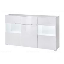 Dusine - enfilade 165 cm Buffet Bahut Neuf laqué éclairé par leds
