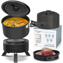 Homecall - enfrifam Elektrische Multipfanne Elektrische Hot Pot, Multikocher, Elektrische Pfannen, Campingkocher 700,00 w, Fondue Set, Ideal für Büro