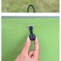 Fijador para mallas Snuggers Nortene – Plástico resistente – Verde – 10 cm de longitud