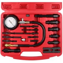 Ikodm - Engine Compression Tester tdi cdi Diagnostic Tool Engine Cylinder Pressure Gauge Engine Cylinder Pressure Tester Kit 0-1000PSI for Tractor