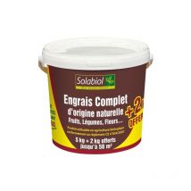 Engrais complet, seau de 5kgs + 2 kgs offerts