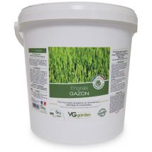 Engrais Gazon 5kg - Ingrédients 100% d'origine naturelle - amendement VG Garden