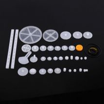 Engrenages en plastique poulie ceinture vis sans fin Kits couronne engrenage ensemble Robot moteur jouet bricolage pièces (34 types)