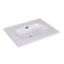 Enio Mueble lavabo integrado 60cm blanco en resina sintética