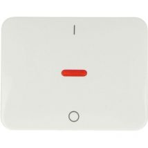 Enjoliveur avec fenêtre rouge et symbole i/o alpha