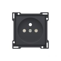 Enjoliveur prise de courant 2P+T intense niko anthracite 122-66601