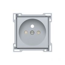 Enjoliveur prise de courant 2P+T intense Niko sterling 121-66601