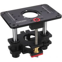 Insma - enjoywood GD7 pro Sollevatore per la lavorazione del legno 65mm/69mm per sollevatore da tavolo per fresatrice con piastra per fresatrice