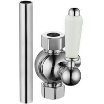 Downton Shower Diverter with Extension Pipe Chrome 18mm - Enki