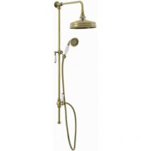 Downton Shower Riser Rail Kit Watercan Antique Bronze RG045 - Enki