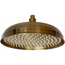 Enki - Fixed Shower Head Solid Traditional Antique Bronze 300mm
