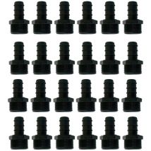 Enlace de goteo negro 16mm x 3/4' (Pack x 50) Offre exclusive