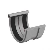 Ferroplast - Enlace Gris pvc Canalón Canalon: 33Ø