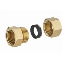 Noyon&thiebault - Racor de latón con junta hembra mixta F1/2' (15x21) para tubo de cobre ø 12 mm - 413G-1512L1