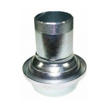 Iberogarden - Enlace Macho Con Rosca De 1 1/2 pulgada de diámetro de acero galvanizado resitente