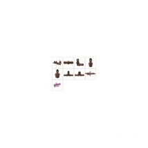 Enlace recto estriado 17mm para tuberia xf
