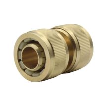 MT - union manguera-manguera 19mm laton , Unión de manguera a manguera 19 mm Fabricado en latón con moleteado exterior según la normativa din 82 y
