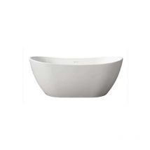 Ambra - enola - freistehende badewanne - Moderne und komfortable Badewanne - Solid Surface - 160 cm