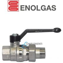 Valvola a sfera bocchettonata dritta per acqua pn 63 1 1/2 con leva 2033N408 - Enolgas
