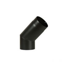 Enregistrer le coude en acier 45 pour les conduits de fumA e 13 cm 130 mm a paisseur 2 mm