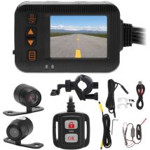 Enregistreur de conduite de moto 2 pouces 1080P + 720P hd Lens dvr Dash Cam étanche Enregistrement en boucle