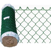 Enrejado plastificado simple torsión - 17x50 mm - 100 cm - 25 m - Verde