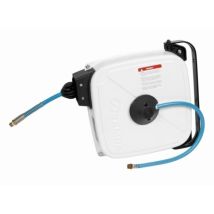 Enrollador de manguera compacto Carenado EM-15/8 – 15 m de cable – Diámetro 8 mm – Plástico resistente – Color negro
