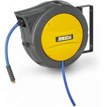 Enrouleur air et eau 25 m Ø 3/8 15 bars Tech avec enroulement automatique et support mural pivotant Zeca AM86/10