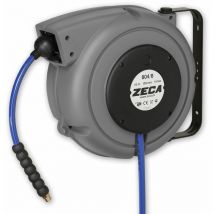 Enrouleur air et eau 10 m ø 1/4 15 bars Tech avec enroulement automatique et support mural pivotant Zeca 804/8/S