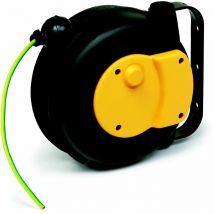 Enrouleur de câble 6 m 1G 6 mm² v Polypropylène avec enrouleur automatique et support mural pivotant Zeca 9006