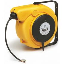 Zeca - Enrouleur de câble 8,5 m 3G 2,5 mm² 230V Polypropylène avec enrouleur automatique et support mural pivotant 5825/XF