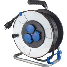 As-schwabe - Metallkabeltrommel mit Schutzisolierung 50m H07RN-F 3G1,5 IP44