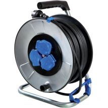 As-schwabe - Metallkabeltrommel mit Schutzisolierung 40m H07RN-F 3G1,5 IP44