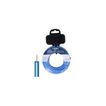 Enrouleur de câble sans halogène H07Z1-K 6mm² coloris bleu (longueur 5m)
