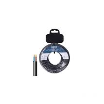 Enrouleur de tuyau plat couleur noir 2x0,75mm² 15m EDM