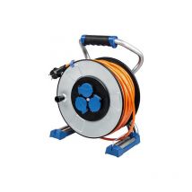 As-schwabe - Metallkabeltrommel mit Schutzisolierung 40m H07RN-F 3G2,5 IP44
