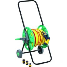 Enrouleur équipé de 25 m tuyau d'eau & accesssoires Sodigreen S18495