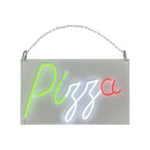 Enseigne lumineuse LED intérieur "Pizza" en plexi - Fabrication française